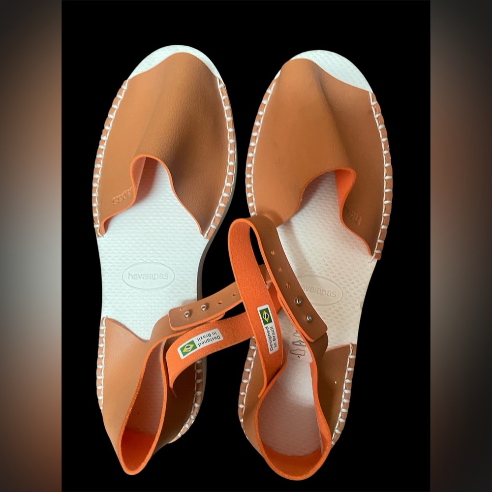 Havaiana Flatform Platform Orange Sandals
